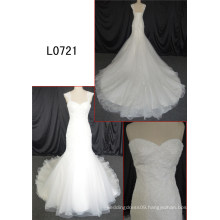 Luxury Mermaid Wedding Dress Long Train